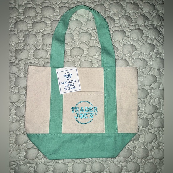 Trader Joe’s Handbags - Trader Joe’s Mini Pastel Canvas Tote
